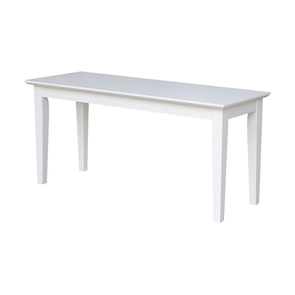 International Concepts Shaker Styled Bench, White BE08-39